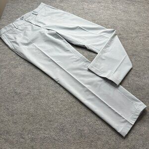 Nike Golf Pants Men 36 x 31 Gray 5-Pocket Tour Performance 639783 Flat Front
